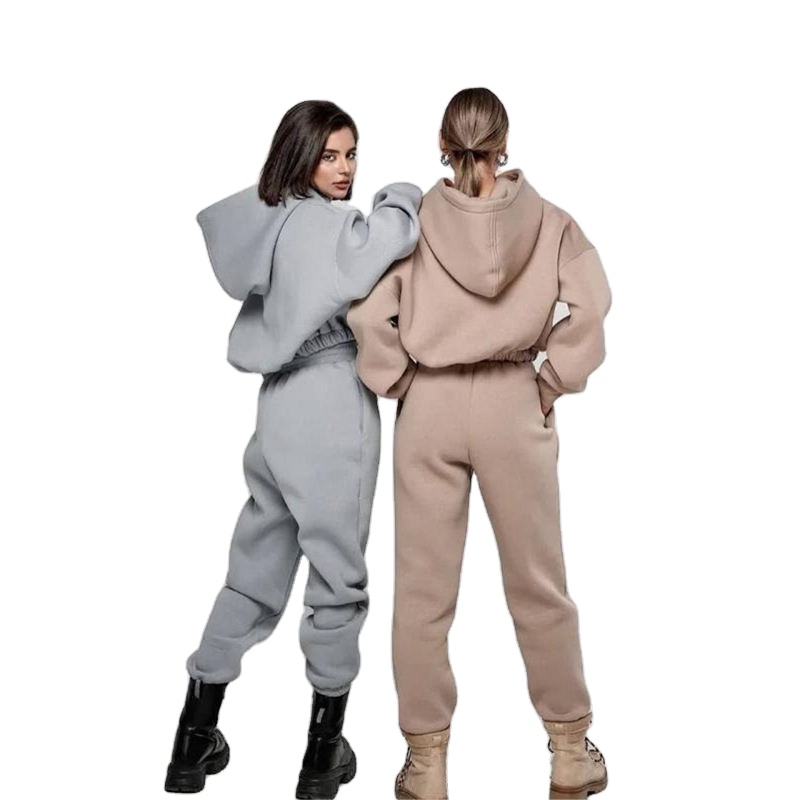 High Quality Custom Logo Cotton Long Sleeve Pullover Women Crop Top Hoodie For Gym Clothing And Out Door Fit With Private Logos 